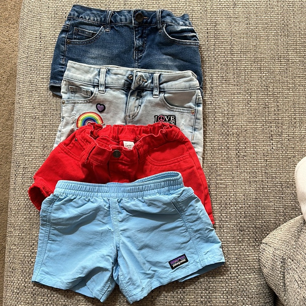 Set Of 4 Girl Shorts